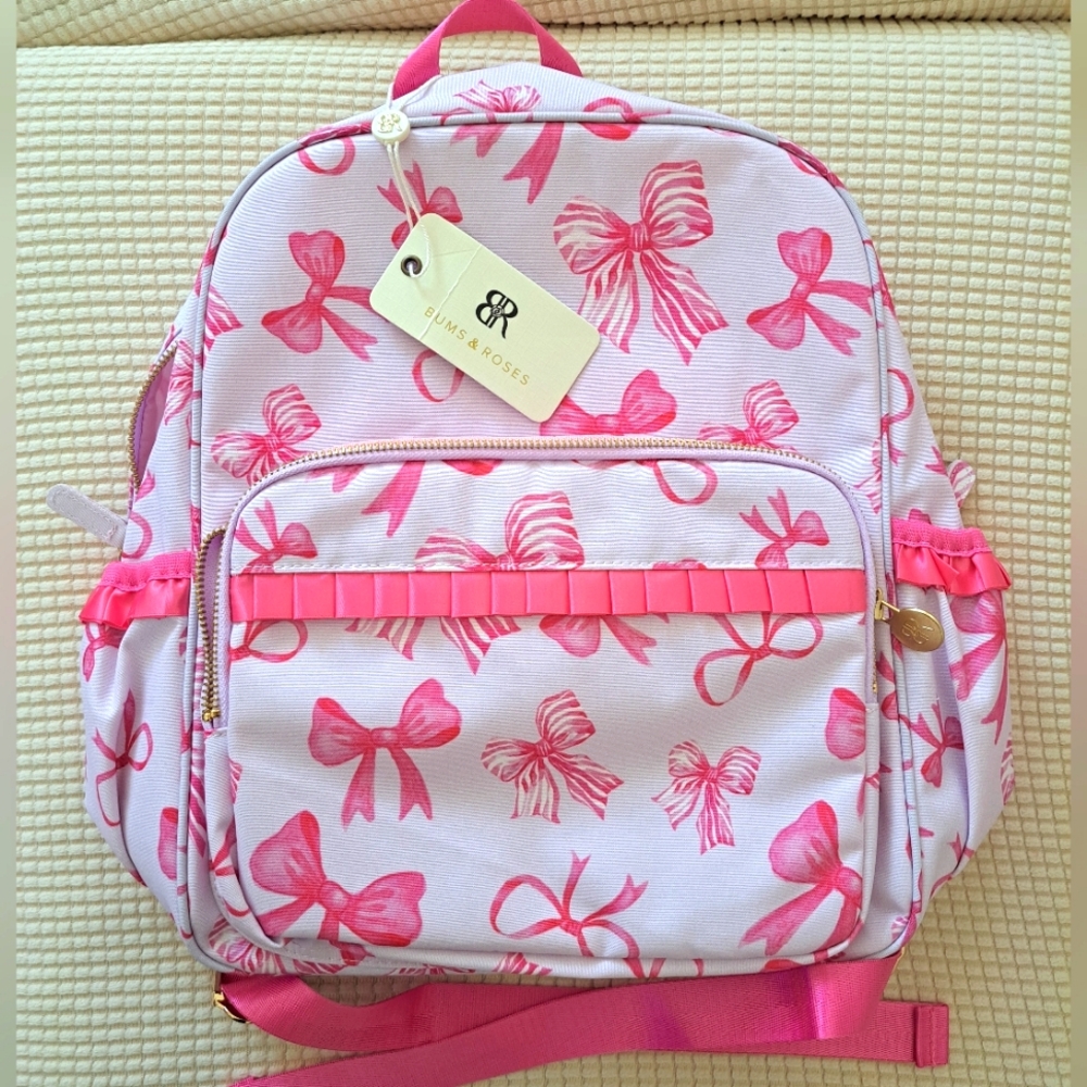 Pink Bow Kids Backpack